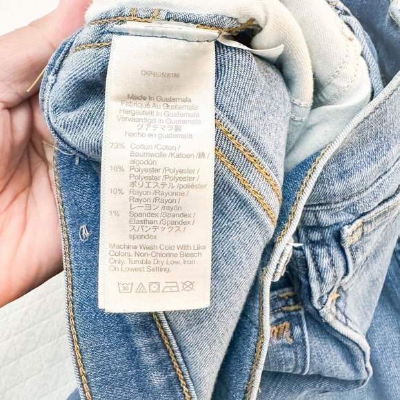 Madewell 10" Roadtripper Medium Wash Button Fly Denim Jeans SIze 23T - Picture 6 of 8